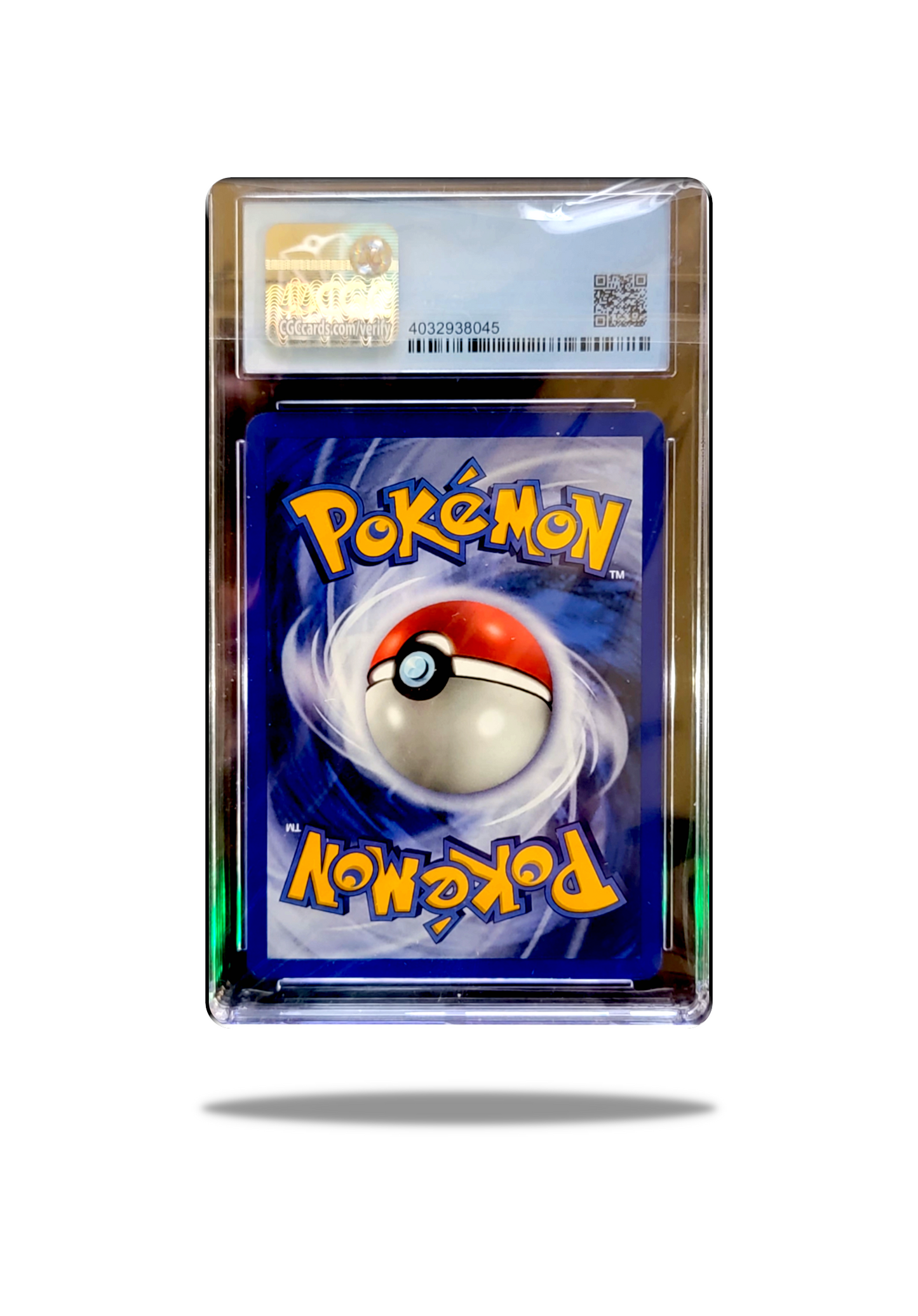 Back of the Moltres card (Card Number: 19/110) from the Legendary bird lot/collection, graded CGC 9